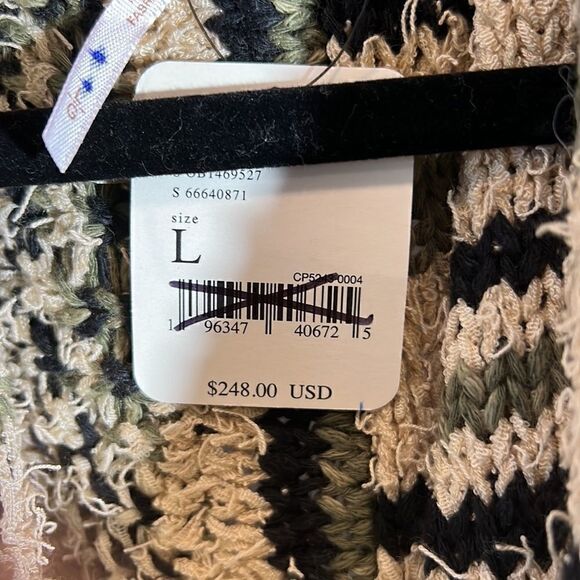 FREE PEOPLE DESERT PALM WRAP CARDI NWT LARGE & XS - Picture 3 of 9